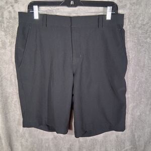 Nike Dry Fit Golf Shorts Black On Black Mens Medium 32 Inseam 9 1/2 NWOT